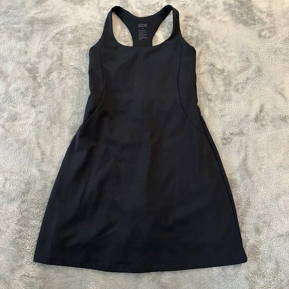 girlfriend collective Dresses & Skirts - Girlfriend Collective Black Athletic Tank Tennis Dress Shorts Women's XS